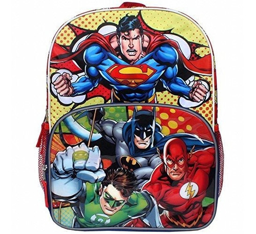 Justice League 16  Backpack Large Batman Superman Green Lant