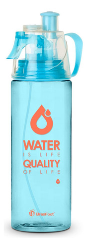Squeeze Água Plástica Borrifadora 500ml - Water Quality Azul Cor Azul-claro