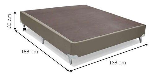 Base Para Cama Box Casal Cori Vi Creme