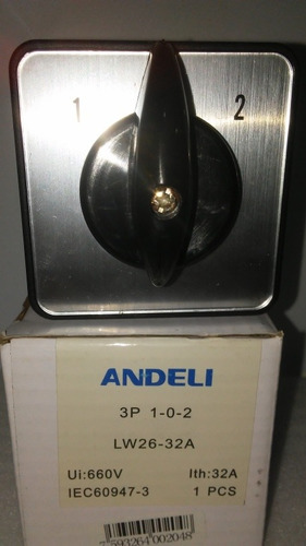 Inversor De Giro 32amp 1-0-2. Marca Andeli