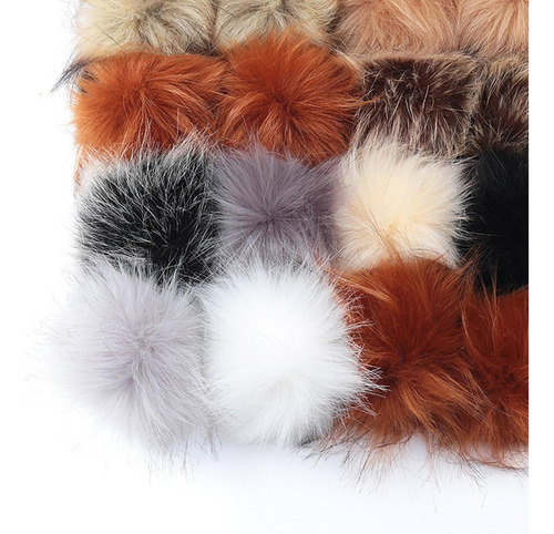 Pompones For Gorro De Tejer Manualidades 16 Piezas 10cm