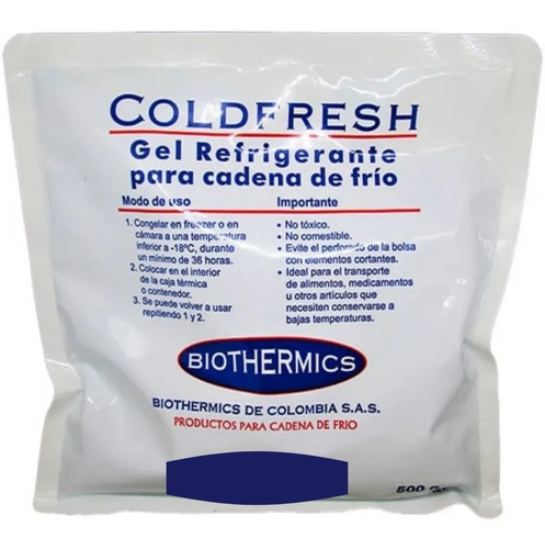 Imagen 1 de 8 de Bolsa Gel Refrigerante Biothermics 500 G