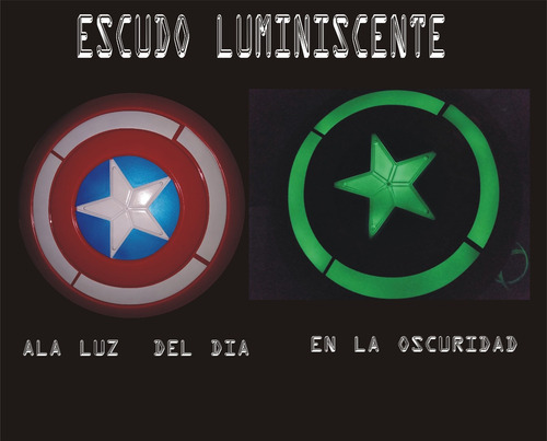 Escudo Capitán América, Luminiscentes, Luz Neo M.maravilla