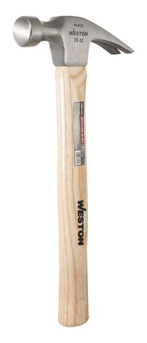 6 Martillo Pulido Uña Recta 16 Oz Mango 13 De Madera P