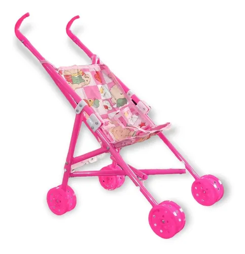 Cochecito Para Muñecas Coche Bebe Muñeca Juguete Plegable