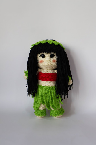 Lankarenka Muñeca Lilo Versión Original Tejida 100% A Mano