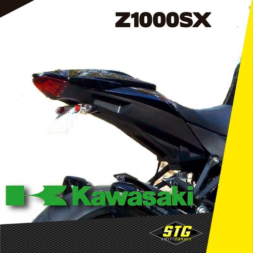 Imagen 2 de 3 de Portapatente Fender Rebatible Stg Kawasaki Z1000sx 18/19 Cg