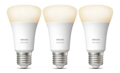 Philips Hue White E27 9w X 3 Unidades