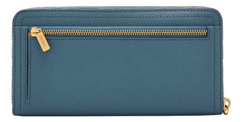 Cartera De Mano Mujer Logan De Piel Azul Fossil