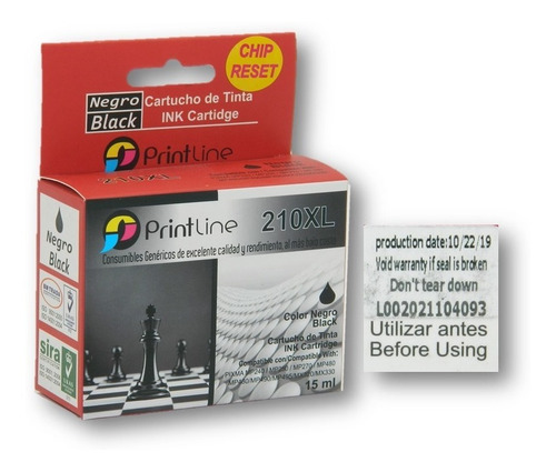 Cartucho Compatible Canon 210xl Negro Garantía Hp 210