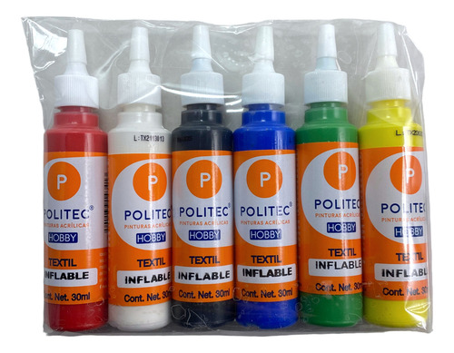 Pintura Inflable Textil Politec 6pz