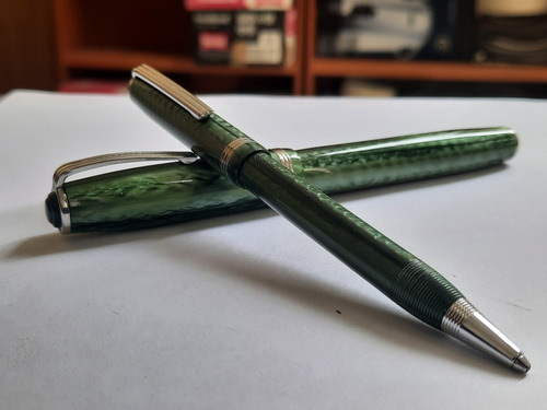 Pluma Fuente Y Boligrafo Esterbroock  1950s Punto Flexible