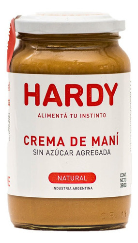 Hardy crema de mani natural 380 gr