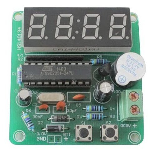 1 Juego C51 4 Bits Reloj Electronico Digital Produccion Kits