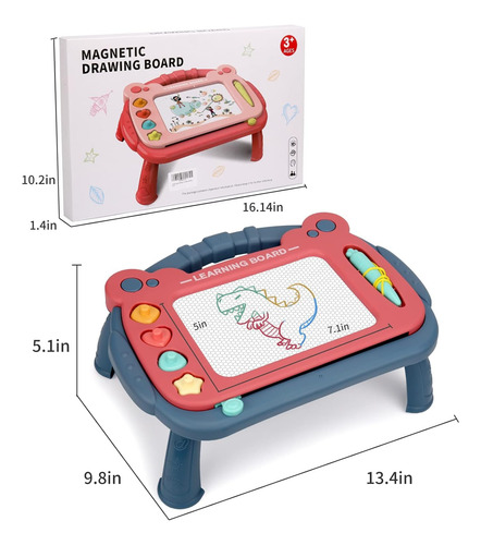 Tablero De Dibujo Magnetico Para Ninos Pequenos De 1 A 3 ...