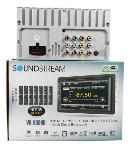 Autoestereo pantalla Soundstream vr-630hb cd bt usb + cam