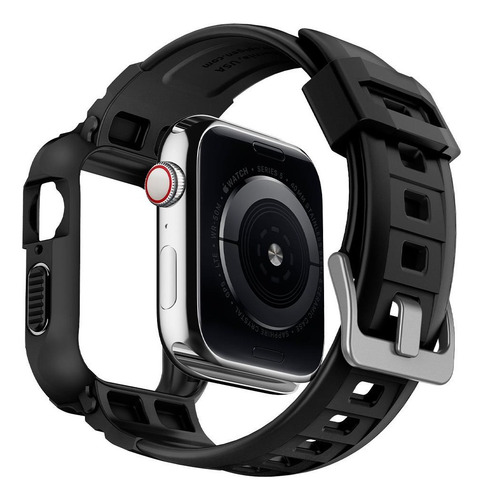 Imagem 7 de 9 de Case Original Spigen Apple Watch S7 41mm Rugged Armor Pro