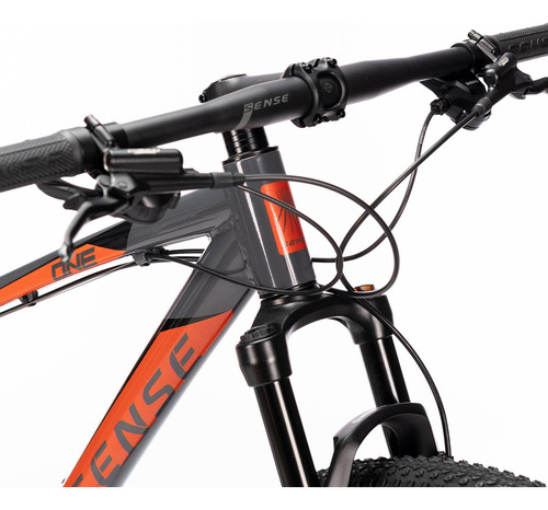 Bike Aro 29 Mtb 17' Freio Hidráulico One 23 Cinza/laranja