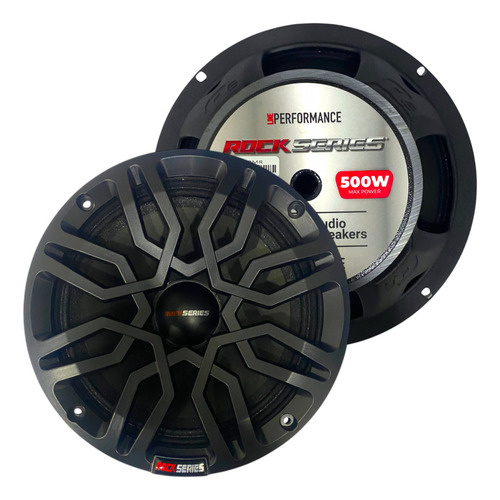 Par Medios Rangos 8 Plg Rks-p8mr Rock Series 500w Pro Audio Negro