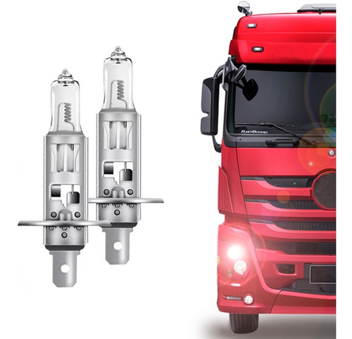 Par Lâmpada Farol Halógena 70w 24v H1 P14,5s Heavy Star