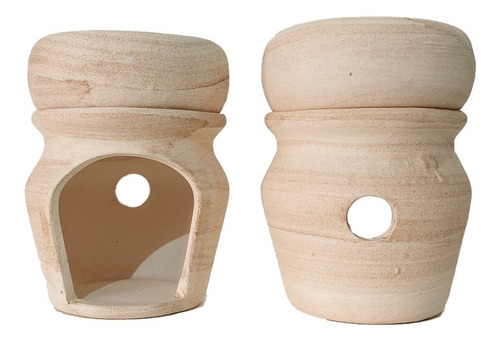 Promo  20 Hornitos De Ceramica Rustica -4 Modelos Diferentes
