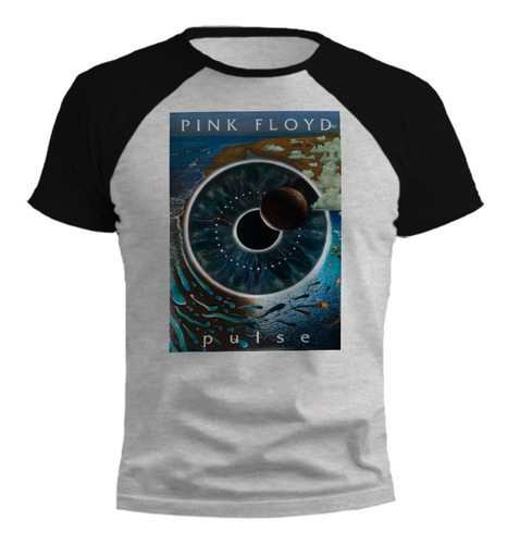 Remera Pink Floyd Dark Side Of The Moon Gris Ranglan