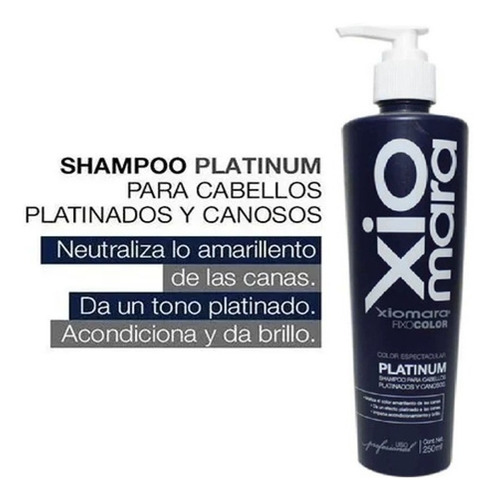 Shampoo Matizador Platinum Xiomara 250 Ml