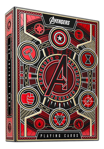 Theory11 Avengers Playing Cards (red) De Marvel Studios