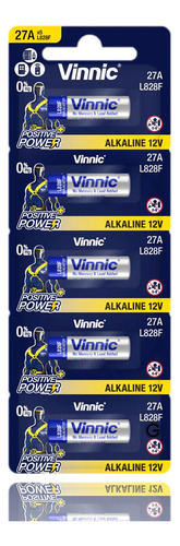100 Pilas Vinnic A27 12v Para Controles Remotos Blister