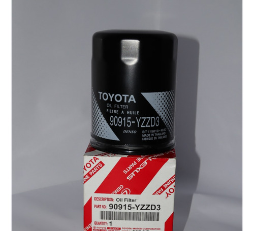 Filtro De Aceite Toyota 90915-yzzd3 Original 