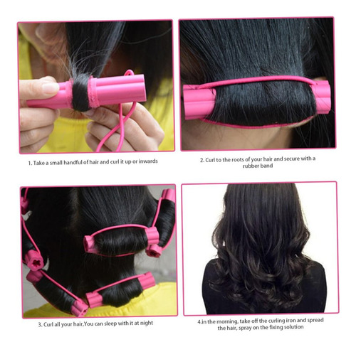 Rulos De Espuma Para El Cabello, Con Cabeza De Esponja Suave