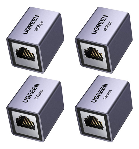 4 Extensores Ethernet Ugreen 10gbps Acoplador Ethernet 15117
