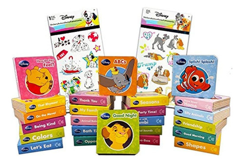 Juego De Libros De Carton De Disney Para Bebes Y Niños Pe
