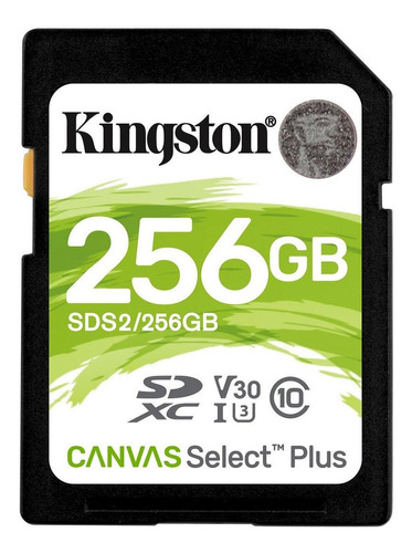 Tarjeta De Memoria Kingston Sds2 Canvas Select Plus 256gb