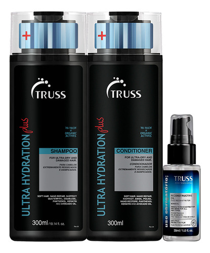 Kit Truss Ultra Hydration Plus Uso Obrigatório Duo Óleo 30ml