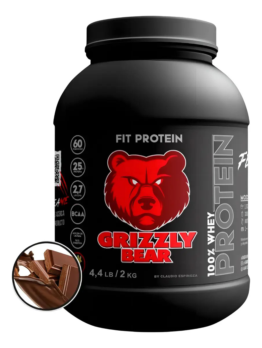 Proteina Fit 4.4lb Grizzly Bear 100% Whey Chocolate