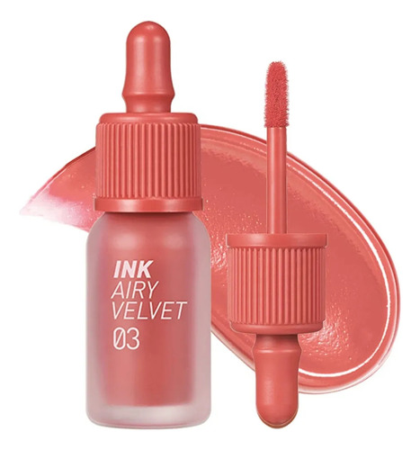 Peripera Ink Airy Velvet 03 Cartoon Coral Cosmetica Coreana