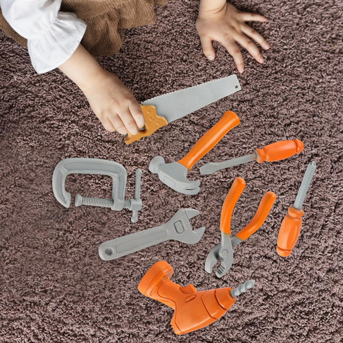 8 Herramientas De Juguete Para Taller, Herramienta De Juego