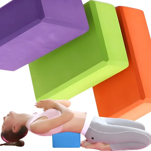 Kit 2 Bloco De Yoga Pilates Exercícios Meditação Alongamento Bloco Yoga Cor Aleatória