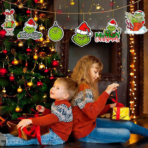 Adornos Colgantes De Madera Para Árbol De Navidad Decoraci