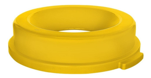 Tapa Embudo Para Bote De Basura Toff 120l Color Amarillo