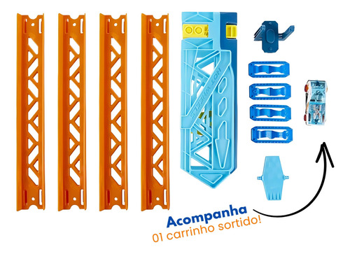 Hot Wheels - Conjunto Pista De Impulso Track Builder