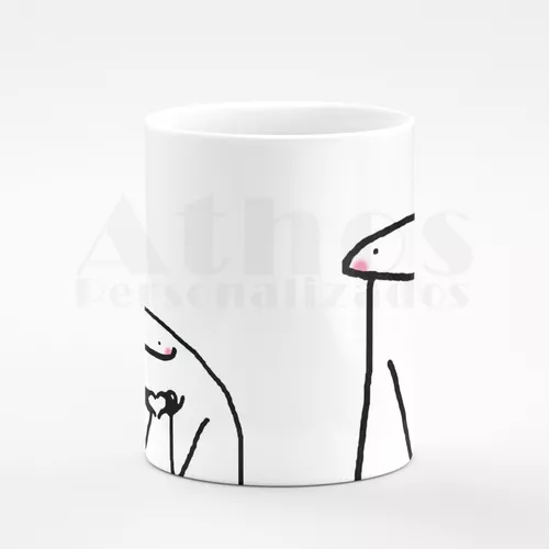 Caneca Flork Mano do Céu Boneco de Palito Meme Giria de SP