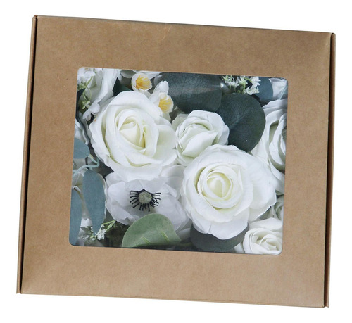 Caja De Flores Artificiales Con Tallos Flor Falsa De