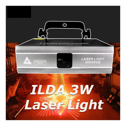 Luz De Escenario Profesional 3w 3d Rgb, Iluminación For