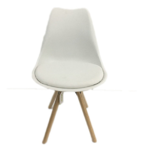 Imagen 6 de 7 de Silla Tulip Pata Redonda Blanca