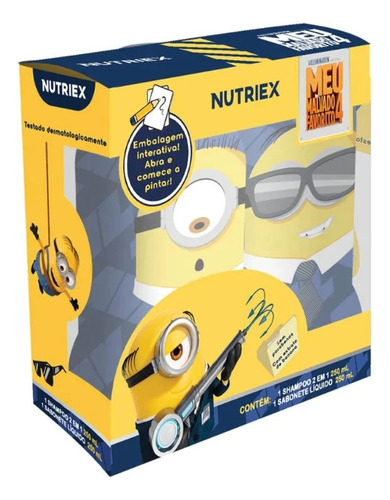Kit Minions ( Shampoo 2 Em 1 + Sabonete Líquido 250ml Cada )