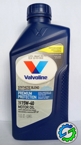 Aceite 15w40 Valvoline Semi Sintético 