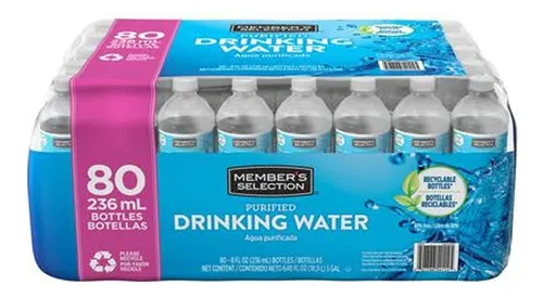 Agua Purificada Sin Gas 236ml X 80 Members