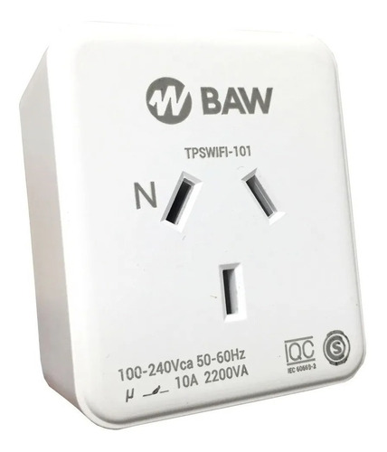 Interruptor Timer Programable Wifi 2.4ghz Baw 10a 220v 